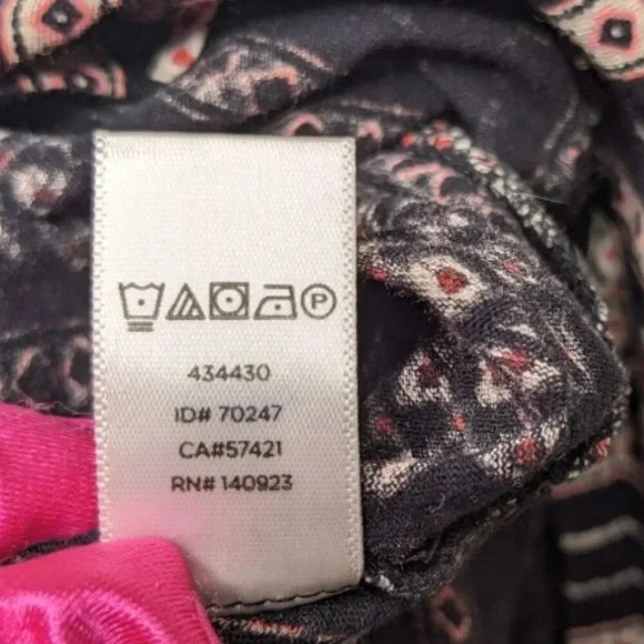 LOFT Womens Boho Striped Scoop Neck/Off the Shoulder Smocked Striped Top Size M - Picture 9 of 12